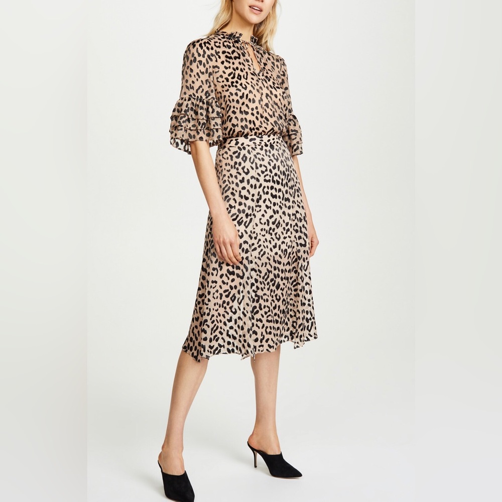 Alice + Olivia Leopard Print Skirt